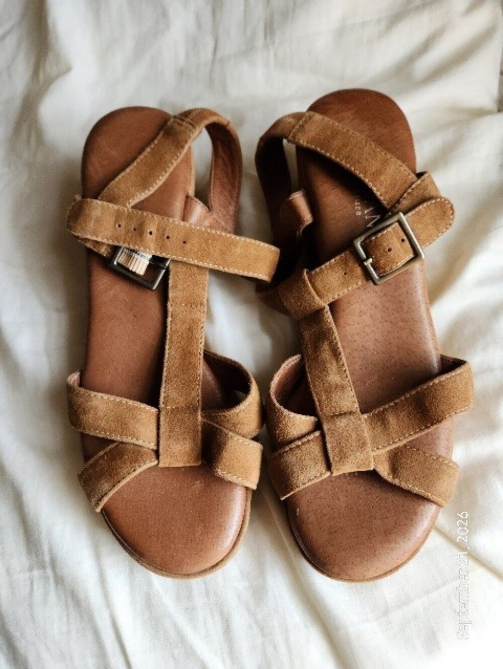 Cordani Calzature Suede Wedge Italian Sandals 39